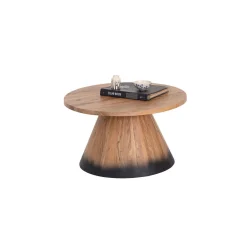 Table basse bois ronde 70 cm | Acacia Dimona