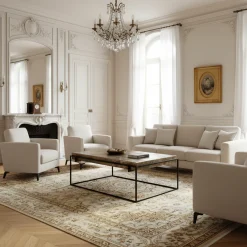 Table basse Calloway champagne or