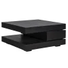 Table basse carrée noir Blok C "Chêne Oakura"