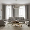 Table basse Conrad set de 2 Conrad faux emperador marbre