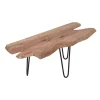 Table basse plateau bois brut | Acacia Racine