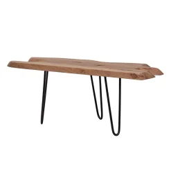 Table basse plateau bois brut | Acacia Racine