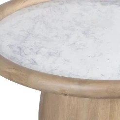 Table basse plateau marbre | Manguier Hurmon