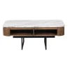 Table basse plateau marbre | Manguier Kfir III