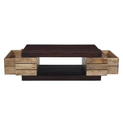 Table basse rectangulaire bois bicolore | Manguier Herods