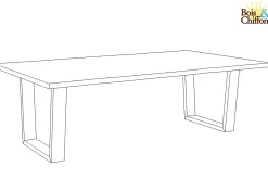 Table basse rectangulaire 150cm en acacia massif | Acacia Forest