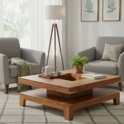 Table basse 110x110 cm | Acacia Kavish II