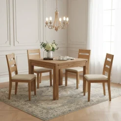 Table carrée à rallonges | Acacia Gordon