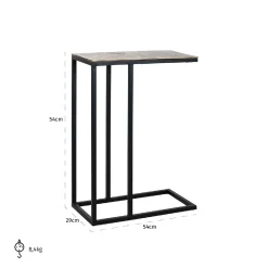 Table d'appoint Calloway champagne or