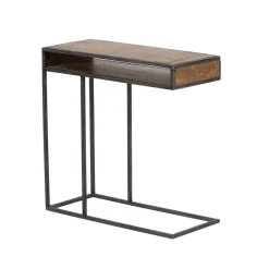 Table d'appoint en bois et métal | Mango Stockholm