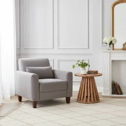 Table d'appoint ronde bois massif | Acacia Kfir