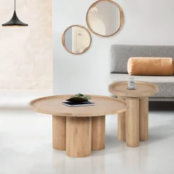 Table d'appoint ronde pour canapé | Mango Barloo