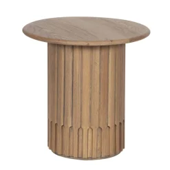 Table d'appoint ronde pour canapé | Chêne Dalta