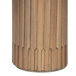 Table d'appoint ronde pour canapé | Chêne Dalta