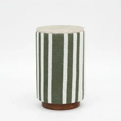 Table d'appoint vert, plateau marbre | Manara