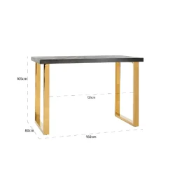 Table de bar Blackbone gold 160