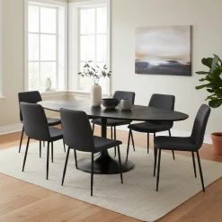Table de repas Blax ovaal 250 (noir)