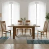 Table de repas carrée allonge bois strié | Acacia Verone