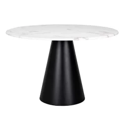 Table de repas Degas 120Ø (blanc)