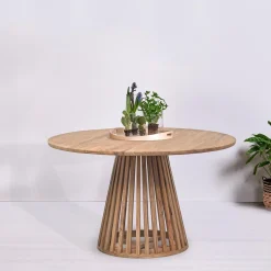 Table de repas ronde bois massif | Acacia Kfir