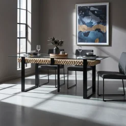 Table rectangulaire 220 cm | Acacia Sirin