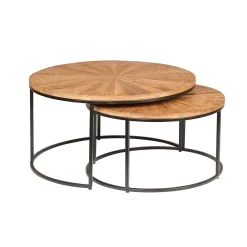 Tables basses rondes | Manguier Solaris
