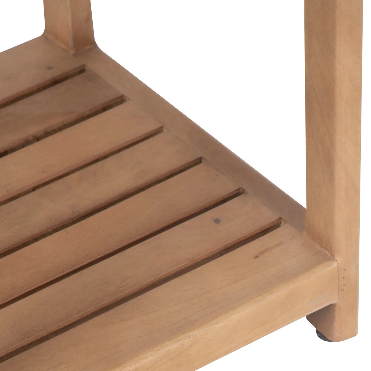 Tabouret avec etagere a lattes | Manguier Eruco