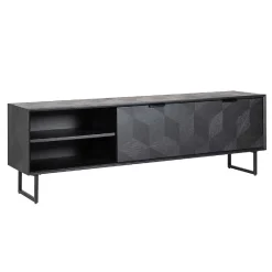 TV-dressoir Blax 2-kleppen 1-plank (noir)