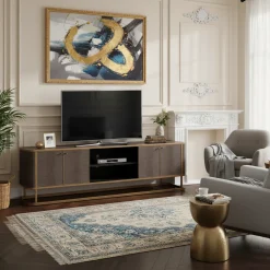TV-dressoir Classio 4-deuren (brossé or)