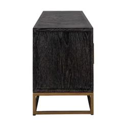 TV-dressoir noirbone laiton 4-deuren 200 (noir rustic)