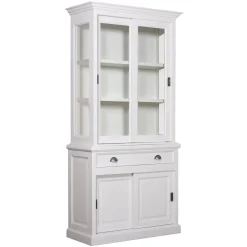 Vitrine 2x2 portes 1 tiroir | Pin Charme