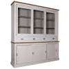 Vitrine 2x3 portes 4 tiroirs "Chêne et Pin Chic"