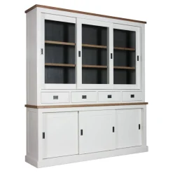 Vitrine 2x3 portes 4 tiroirs 