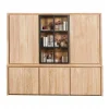 Vitrine 3x3 Portes bois massif en manguier – Scandinaves
