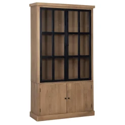 Vitrine 2x2 Portes bois massif en manguier – Scandinaves